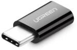 UGREEN ADAPTOR Ugreen, US157, USB Type-C(T) to micro USB(M), negru 30391 (timbru verde 0.08 lei) - 6957303833917