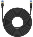 Baseus PATCH CORD UTP Baseus Cat7, fire din cupru, round cable, viteza maxima 10 Gbps, PVC, 10m, negru B0013320B111-07 (timbru verde 0.08 lei) - 6932172646547