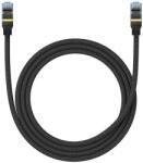 Baseus PATCH CORD UTP Baseus Cat7, fire din cupru, round cable, viteza maxima 10 Gbps, PVC, 1m, negru B0013320B111-01 (timbru verde 0.08 lei) - 6932172646561