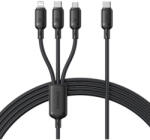 Baseus Cablu USB 3in1 Baseus, 100W, 1.5m, negru, P10377705123-00