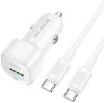 BOROFONE Incarcator auto USB-AType-C 38W + cablu Borofone Cloud, BZ34B