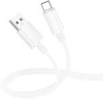 BOROFONE CABLU alimentare si date Borofone BX112, Fast Charging Data Cable pt. smartphone, USB la USB Type-C, 1m, alb 6941991116384 (timbru verde 0.18 lei)