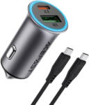 ACEFAST Incarcator auto USB, Type-C + cablu tip C, 95W, Acefast B16
