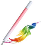 Techsuit Stylus pen universal, creion touchscreen Techsuit JC04, roz