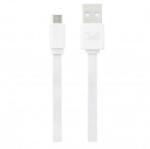 T'nB FLAT MICRO USB CABLE 30CM - WHITE "CBMUSB03WH" (timbru verde 0.08 lei) (CBMUSB03WH)