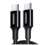 UGREEN CABLU alimentare si date Ugreen, US300, Fast Charging Data Cable pt. smartphone, USB Type-C la USB Type-C, 100W, 1.5m, negru 20528 (timbru verde 0.08 lei) - 6957303825288