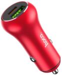 hoco. Incarcator auto Hoco Z38, Dual, USB 18W+ USB-C 20W Quick Charge 3.0, Rosu, Blister