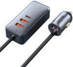 Baseus INCARCATOR auto Baseus Share Together PPS , 3 x USB max. 3A si 1 x USB Type-C max 5V / 3A, total output 120W, lungime cablu 1.5m, pt. bricheta auto, gri CCBT-B0G (timbru verde 0.18 lei)-6953156206687