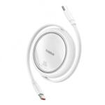 Baseus CABLU alimentare si date Baseus Free2Pull Mini, Fast Charging Data Cable pt. smartphone, retractabil, USB Type-C la USB Type-C 60W, 1m, alb P10364500211-01 (timbru verde 0.08 lei) - 6932172657499