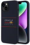 Red Bull Racing Husa iPhone 14 Red Bull Racing Silicone Horizontal Centered Logo MagSafe, albastru inchis, RBHMP14S24SIHSRV