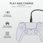 Trust CABLURI USB Smartphone si alte deviceuri - Trust GXT 226 Play si Charge Cable 3m For PS5 and USB-C mobile phones 24168
