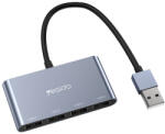 YESIDO Docking Station USB la 4x USB Yesido, 480Mbps, 15cm, HB12