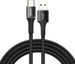 Baseus CABLU alimentare si date Baseus Halo, Fast Charging Data Cable pt. smartphone, USB la USB Type-C 40W, brodat, 1m, negru CATGH-G01 (timbru verde 0.18 lei) - 6953156210493