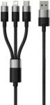 Baseus - Data Cable StarSpeed (P10319900111-00) - Fast Charge, USB to Micro-USB, Type-C, Lightning, 3.5A, 0.6m - Black
