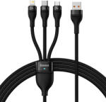 Baseus Cablu de date 3in1 Baseus Flash Series 2, 66W, 1.2m, negru