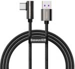 Baseus CABLU alimentare si date Baseus Legend Elbow, Fast Charging Data Cable pt. smartphone, USB la USB Type-C 66W, braided, 1m, negru CATCS-B01 (timbru verde 0.08 lei) - 6953156207530