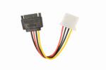 Gembird Cablu alimentare 15-pin SATA (T) la 4-pin Molex (M), 0.15m, Gembird CC-SATA-PS-M (timbru verde 0.08 lei)