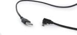 Gembird CABLU alimentare si date GEMBIRD, pt. smartphone, USB 2.0 (T) la Micro-USB 2.0 (T) double-sided, 1.8m, 90 GRADE, negru, CC-USB2-AMmDM90-6 (timbru verde 0.08 lei)