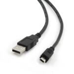 Gembird CABLU alimentare si date GEMBIRD, pt. smartphone, USB 2.0 (T) la Mini-USB 2.0 (T), 1.8m, conectori auriti, negru, CCP-USB2-AM5P-6 (timbru verde 0.08 lei)