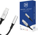 3mk Protection Adaptor audio USB-C la Jack 3.5mm, 3mk, gri