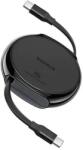 Baseus CABLU alimentare si date Baseus Free2Draw Mini, Fast Charging Data Cable pt. smartphone, retractabil, USB Type-C la USB Type-C 100W, 1m, negru P10368400111-00 (timbru verde 0.08 lei) - 6932172653576