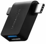 UGREEN ADAPTOR Ugreen OTG, U30453, USB 3.0(M) la USB Type-C(T) + Micro USB(T), 5Gbps, negru 30453 (timbru verde 0.08 lei) - 6957303834532