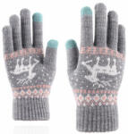 Techsuit Manusi touchscreen dama Techsuit Reindeer, lana, gri, ST0002