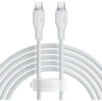 Baseus CABLU alimentare si date Baseus Pudding, Fast Charging Data Cable pt. smartphone, USB Type-C la USB Type-C 100W, 2m, alb P10355702221-B2 (timbru verde 0.08 lei) - 6932172652913