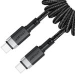 ACEFAST Cablu incarcare tip C, 60W, 3A Acefast, C14-03, negru, 1.2m
