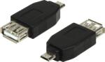 LogiLink ADAPTOR LOGILINK, pt. smartphone, Micro-USB 2.0 (T) la USB 2.0 (M), negru, AU0029 (timbru verde 0.08 lei)