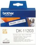 Brother Etichete de hartie Original Brother Black on White, DK11203, pentru P-TOUCH QL-1100|QL-800|QL-810|QL-1050|QL-1060|QL-500|QL-560|QL-570|QL-580|QL-650|QL-700, 17x87mm, 300buc, incl. TV 0 RON, DK11203