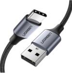 UGREEN CABLU alimentare si date Ugreen, US288, Fast Charging Data Cable pt. smartphone, USB la USB Type-C, 5V / 3A, nickel plating, braided, 0.5m, alb, 60130 (timbru verde 0.08 lei) - 6957303861309