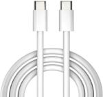  Cablu de date si incarcare USB-C la USB-C, 5A, 2 metri, Alb, Blister