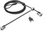 Kensington CABLU securitate KENSINGTON pt. notebook slot Nano, cheie standard, conectare directa, 1.8m, cablu otel carbon, 5mm, permite pivotare si rotire, blocare dubla, NanoSaver K64448WW (timbru verde 0.18 le