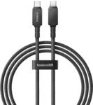 Baseus CABLU alimentare si date Baseus Unbreakable, Fast Charging Data Cable pt. smartphone, USB Type-C la USB Type-C 100W, 1m, braided aliaj zinc, negru P10355800111-00 (timbru verde 0.08 lei)-6932172633288