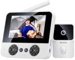 Yesido Sonerie cu camera wireless 2K, adaptor UK Yesido, KM27, alb Aparat supraveghere bebelus
