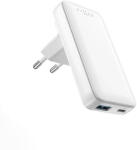 FIXED - Wall Charger Slim Traveller (FIXCG65S-CUD-WH) - 2in1, GaN, USB, Type-C, Power Delivery 3.0, Slim Design, 65W - White