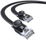 Baseus PATCH CORD UTP Baseus Cat6, fire din cupru, flat cable, viteza maxima 1 Gbps, PVC, 15m, negru WKJS000301 (timbru verde 0.18 lei) - 6932172611330