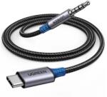 UGREEN CABLU AUDIO Ugreen, CM734 1 x USB Type-C (T) la 1 x Jack 3.5mm (T), lungime cablu 1m, 24bit / 96KHz, braided, negru 35056 (timbru verde 0.18 lei) - 6941876230563