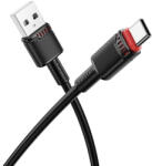 BOROFONE Cablu USB la Type-C premium, 3A, 1m Borofone Beneficio, negru, BX110