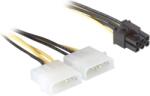 Gembird CABLU alimentare GEMBIRD, adaptor Molex la PCI-E, 2 x Molex la 1 x 6 pin PCI-E, CC-PSU-6 (timbru verde 0.08 lei)