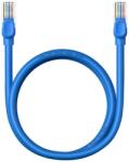 Baseus PATCH CORD UTP Baseus Cat6, fire din cupru, round cable, viteza maxima 1 Gbps, PVC, 1m, albastru B00133204311-01 (timbru verde 0.08 lei) - 6932172637149
