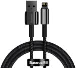 Baseus Cablu de date USB la Lightning Baseus, 2.4A, 1m, negru, CALWJ-01