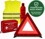 Carro Set KTEO de Siguranță Auto cu Farmacie, Extinctor, Triunghi de Siguranță și Vestă Reflectorizantă 395810 (395810)