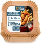 VILDE airfryer papírbetét - négyzet alakú, 19×19 cm, 100 db (279045)