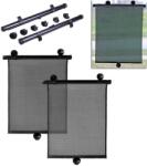 AVEX Set 2 buc. jaluzele auto retractabile, latime 40cm, culoare Neagra (AG145)