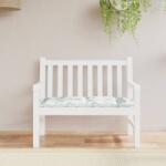 vidaXL Perna pentru banca gradina, model frunze, 110x50x7 cm, textil GartenMobel Dekor (361826)