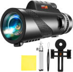 Linomag Monoclu Telescop profesional HD 50X60 de Inalta Definitie cu Suport Pentru Smartphone si Trepied, Linomag®, Prisma BaK-4 Dual Focus, Vedere de Zi si de Seara, Waterproof (5e2) Binoclu