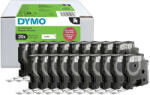 DYMO D1(45013) kazetta, 12mmx7m fekete/fehér, GAZDASÁGOS , 20db, 30% engedmény (2231632) - pepita