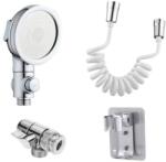 EMC ONSHOP Set Para de dus cu presiune ridicata, Extensie robinet, Furtun flexibil spiralat, Robinet pt comutare si Suport perete (R-ML-44-9)